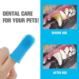 Super Soft Pet Finger Toothbrush for Dogs & Cats - Nontoxic Silicone