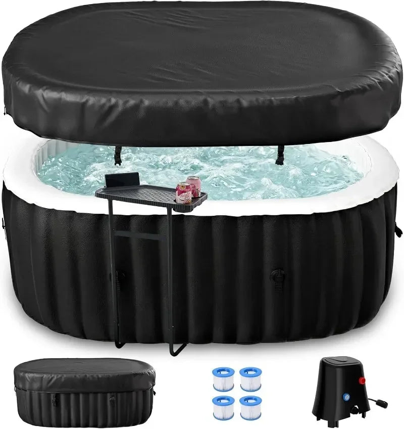 LILYPELLE Inflatable Hot Tub for 1-2 Persons, 75 Gallon Capacity