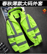 Men's Workwear Jacket Waterproof Windproof Reflective Outdoor Construction
