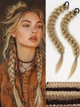 Braided Synthetic Hair Ponytail Extension with Elastic Band - Daily Use