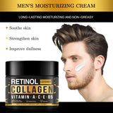 Men's Retinol Collagen Face Cream - Moisturizing, Hydrating, Anti-Aging
