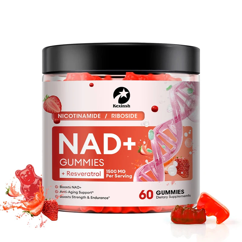 NAD Gummies Supplement 1500mg | Aging Defense with Vitamin B3 & D3