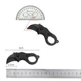 Mini Keychain Pocket Knife Stainless Steel EDC Tool Camping Fixed Blade