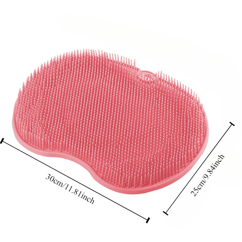 Silicone Foot Scrubber Brush Pad with Suction Cups for Bath Massage