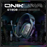 New Wireless Gaming Headset 3 Modes Bendable HD Mic Soft Ear Pads