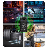 Wireless In-Ear Monitor System Rechargeable 10H Battery Live for Performance