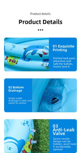Kids Inflatable Swimming Pool Portable Foldable Water Play Bath Pool
