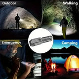 Powerful Rechargeable LED Flashlight 100,000 Lumen Waterproof Tactical Torch