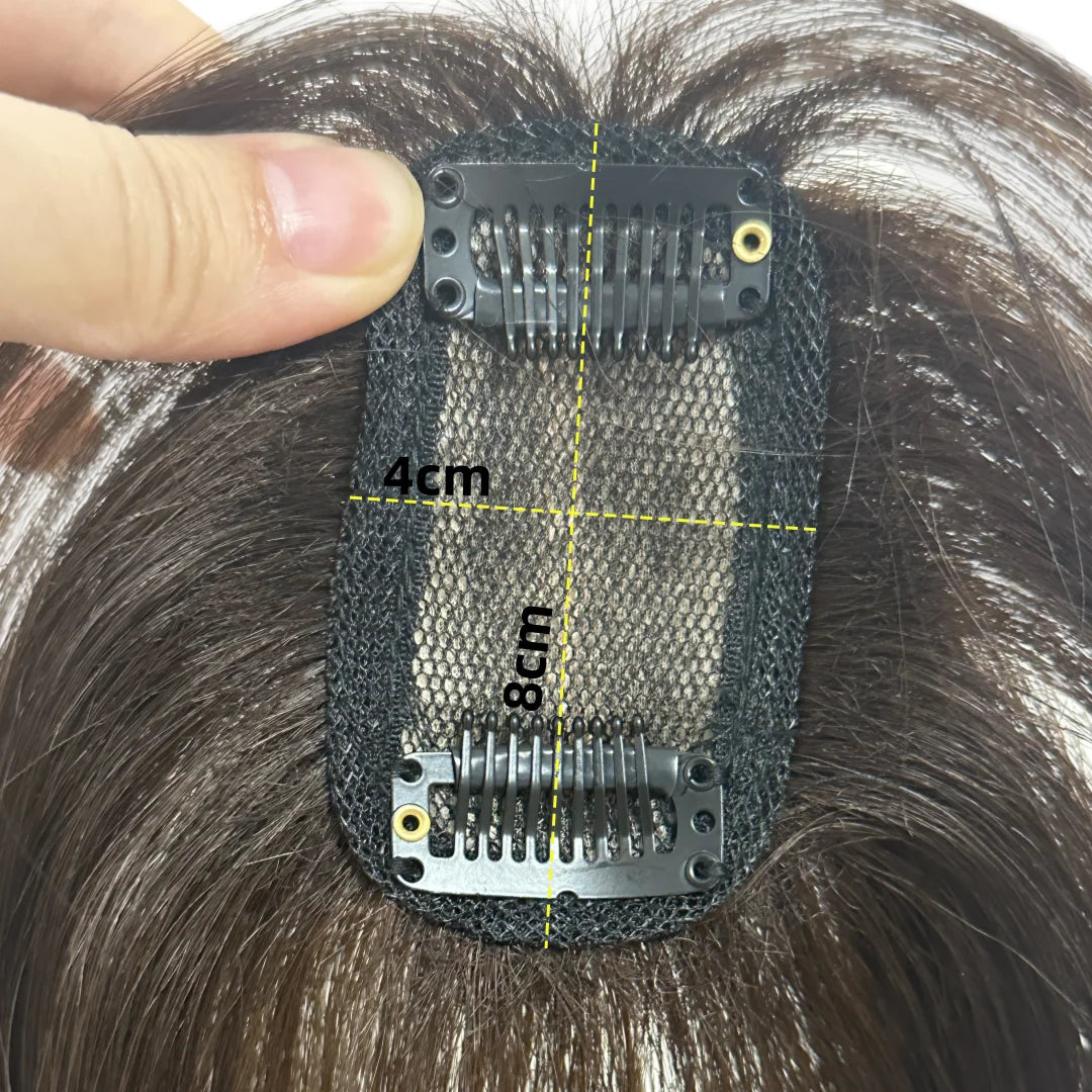 Real Human Hair Bangs Clip In Extensions Natural Fringe for Women