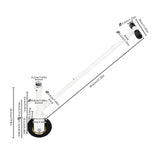 Weight Distributing Adjustable Trailer Dolly, 3000lbs Capacity Mover