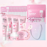 LAIKOU Sakura Skincare Set - Moisturizing Anti-Aging Facial Kit Gift Set