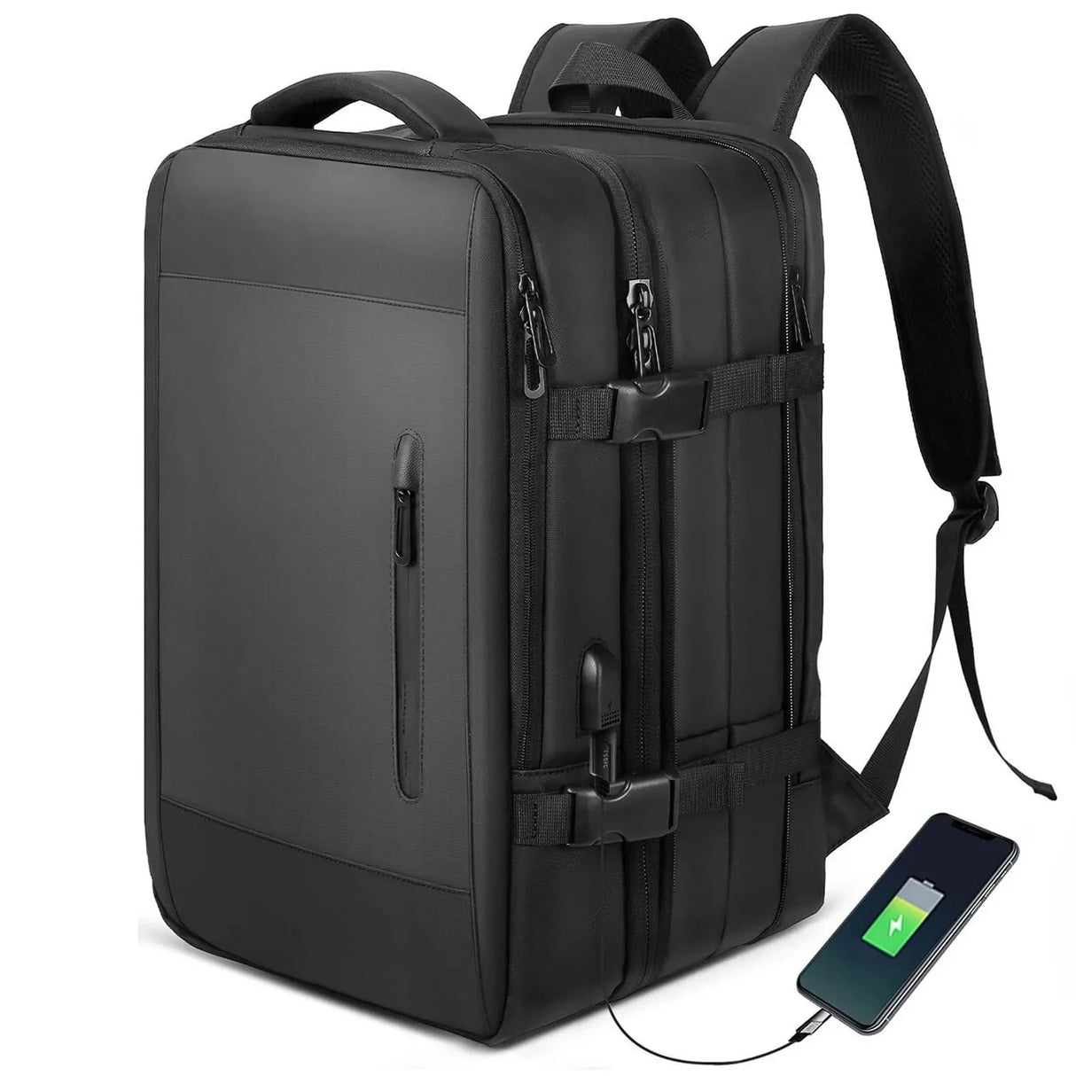 Expandable Travel Backpack for Business and Outdoor Use
