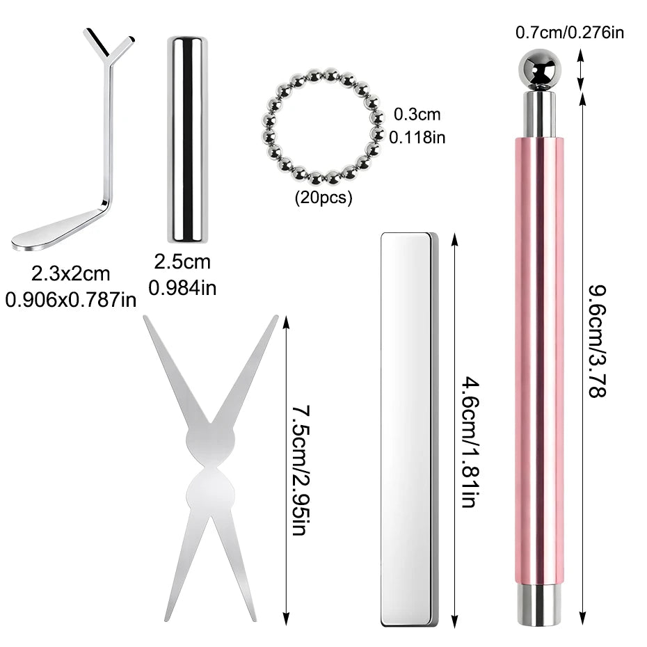 Cat Eye Nail Magnet Tool Set - 6pcs for French Tips & Gel Polish Manicure