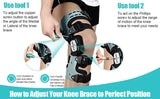 NEENCA Adjustable Hinged Knee Brace with Stabilizing Support - Unisex