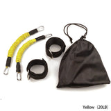 Rubber Resistance Bands for Fitness Training - 20LB to 80LB Adjustable Set