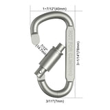 Carabiner Set 4-6PCS Aluminum Tactical Keychain Clips for Camping EDC