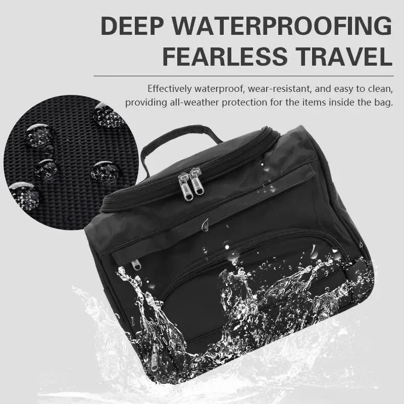 Portable Makeup Bag Waterproof Storage Case for Travel & Salon Use