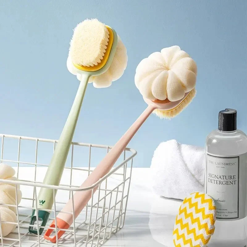 Loofah Back Scrubber Long Handle Exfoliating Bath Brush for Women