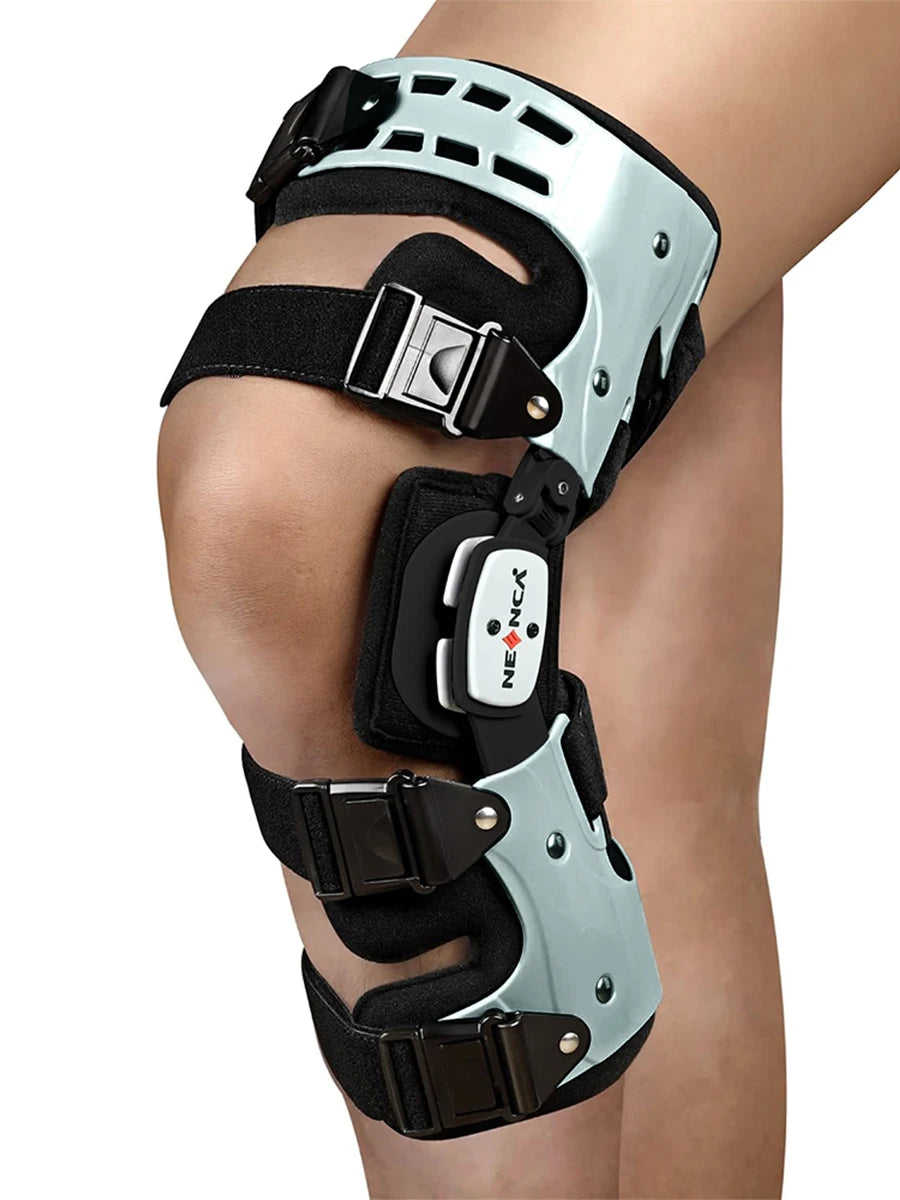 NEENCA Adjustable Hinged Knee Brace with Stabilizing Support - Unisex
