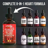 Cayenne Pepper Supplement Drops with Hawthorn, Beet Root, Turmeric, 30ml