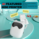 Wireless Bluetooth Mini Printer for iPhone and Android, Inkless Thermal Printing