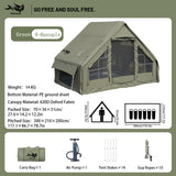 Inflatable Camping Tent for 4-8 Persons, Waterproof with Carry Bag