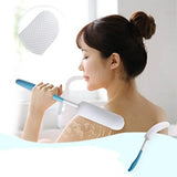 Body Back Bath Brush with Long Handle & Mesh Bag - Exfoliating Shower Tool