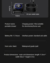 Portable Camping Shower Set with 20L Bucket and Rechargeable Shower Head