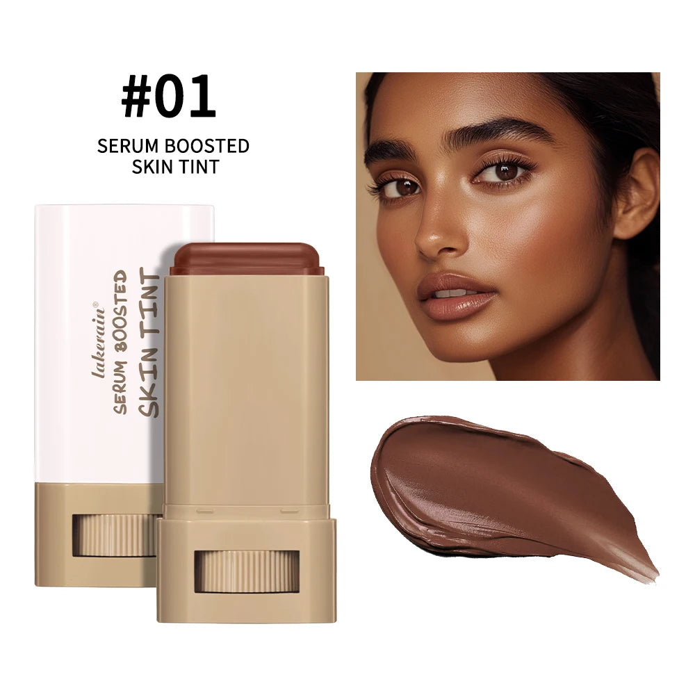 Skin Tint Balm Foundation Stick, Medium Coverage, Portable Makeup