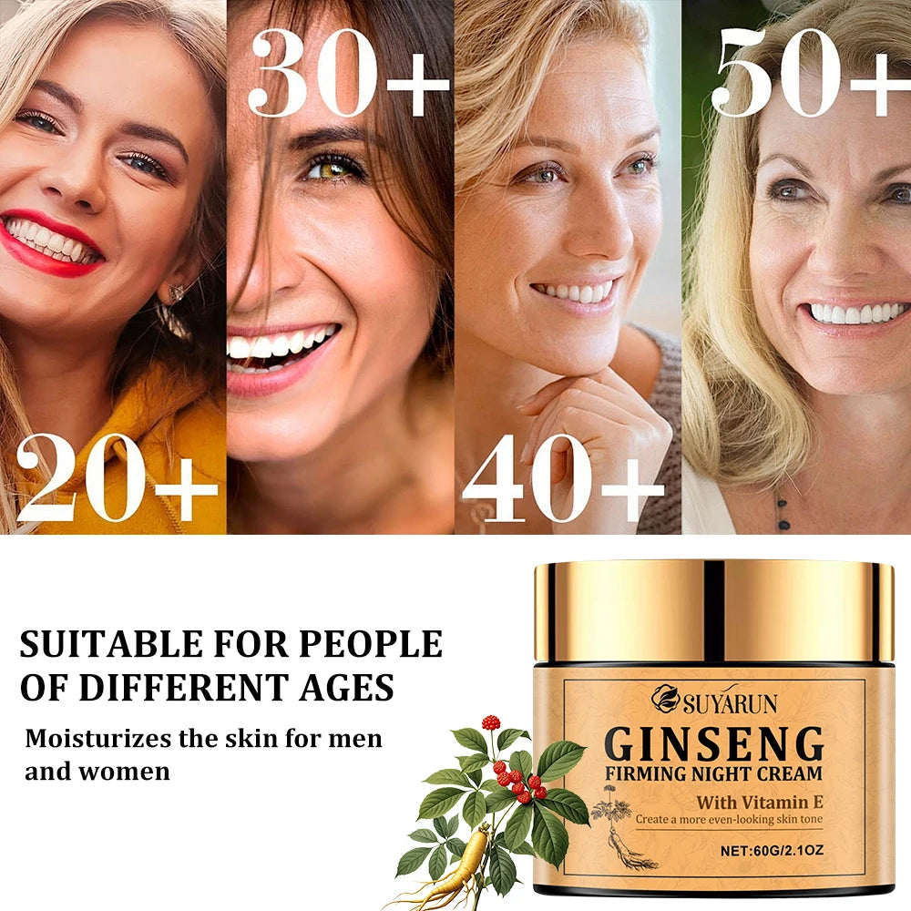 Ginseng Firming Night Cream - Moisturizing Anti-Aging Skin Care 50ml