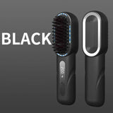 Wireless Hair Straightener Comb with Negative Ion Technology - Rechargeable