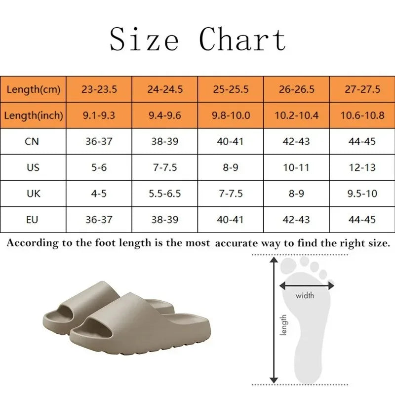 Coconut Slippers Thick-Soled EVA Slides for Men & Women - Summer Beach Sandals