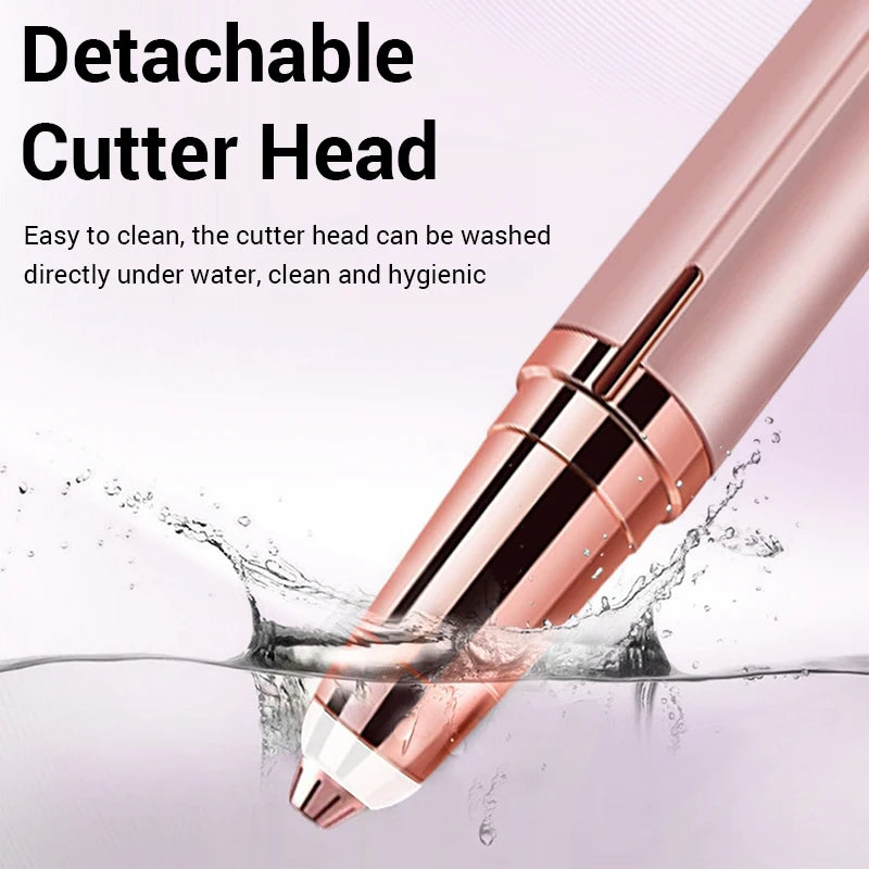 Electric Eyebrow Trimmer USB Rechargeable Mini Shaver Painless Hair Removal