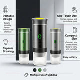 Portable Espresso Coffee Maker 3-in-1 for Car & Home Travel Use