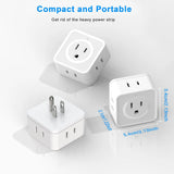 5 Way Multi Plug Outlet Extender, Wall Outlet Expander for Home & Travel