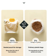 Grain Storage Bags 5PCS Portable Insect & Moisture Proof Recyclable