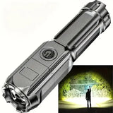 Powerful Rechargeable LED Flashlight 100,000 Lumen Waterproof Tactical Torch