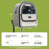 Transparent Cat Dog Carrier Backpack, Portable Space Capsule for Pets