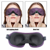 3D Sleep Mask Eye Shade Cover Portable Blindfold for Travel - 1 Piece