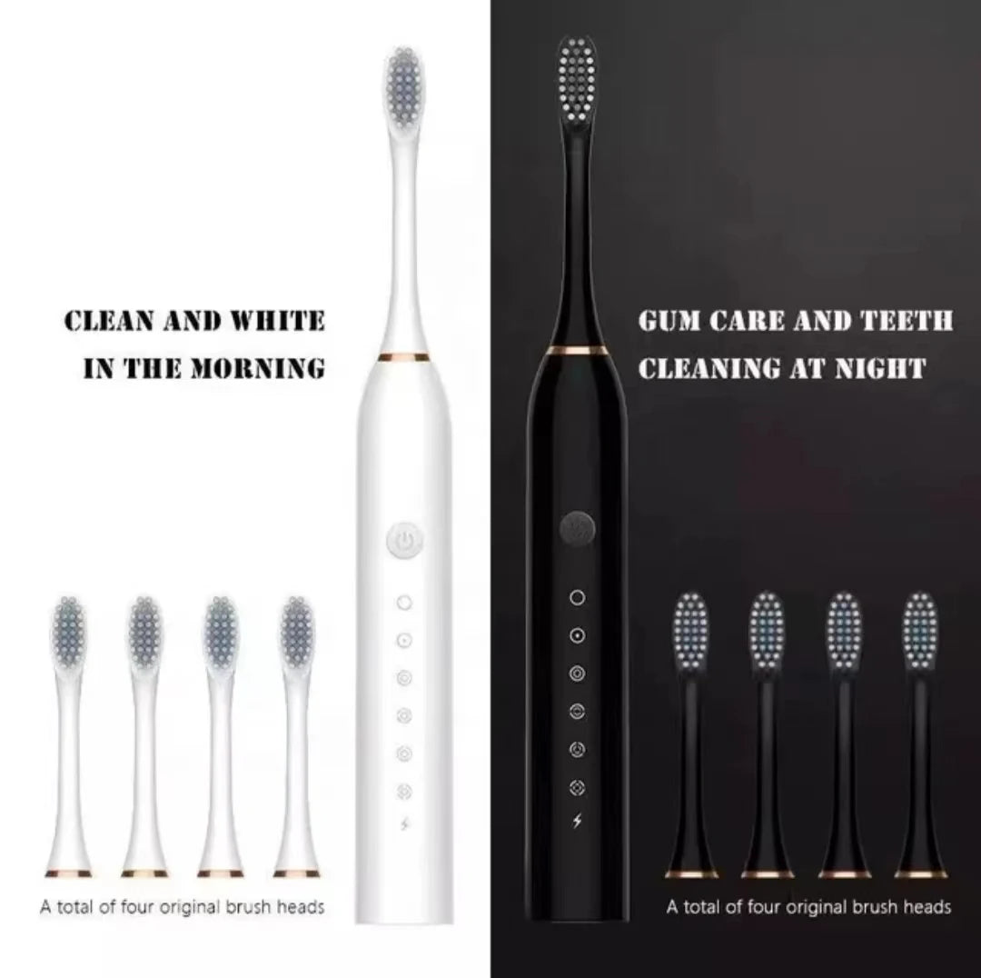 Sonic Electric Toothbrush IPX7 Waterproof USB Rechargeable 6 Modes