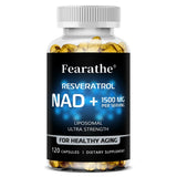 NAD+ Boost with Resveratrol 120 Capsules - Cellular Vitality & Energy Support