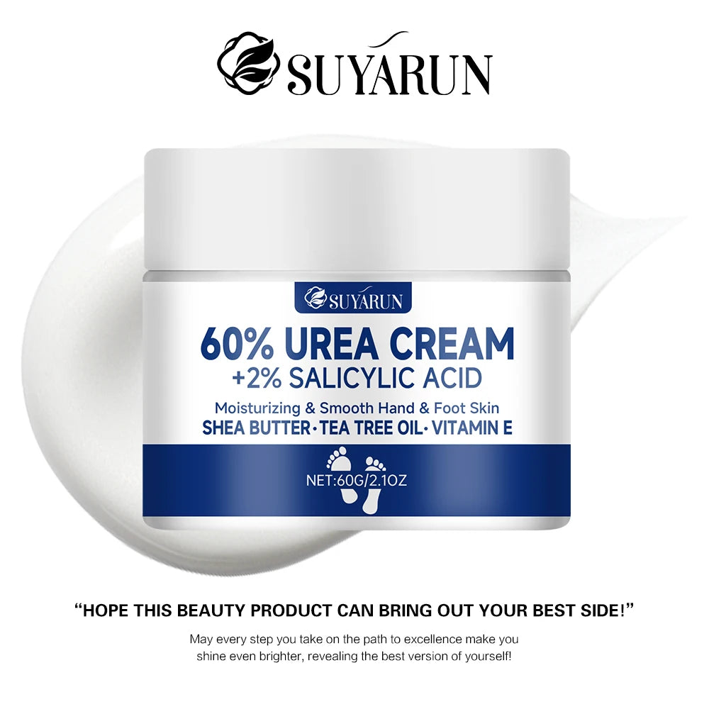 Urea Foot Cream 60% - Intensive Moisturizing Treatment for Cracked Heels