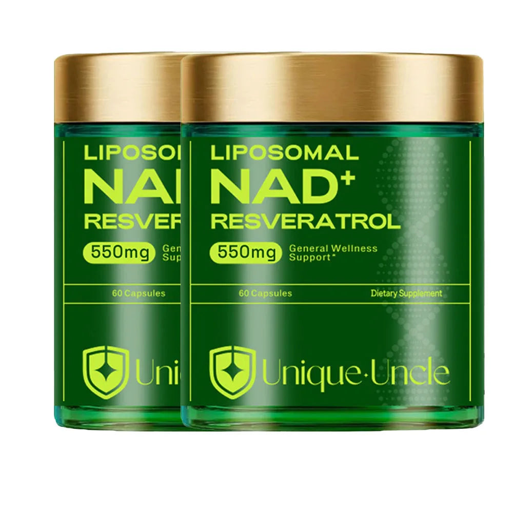 NAD Supplement 500mg - 60 Caps for Brain Function & Cellular Energy Support
