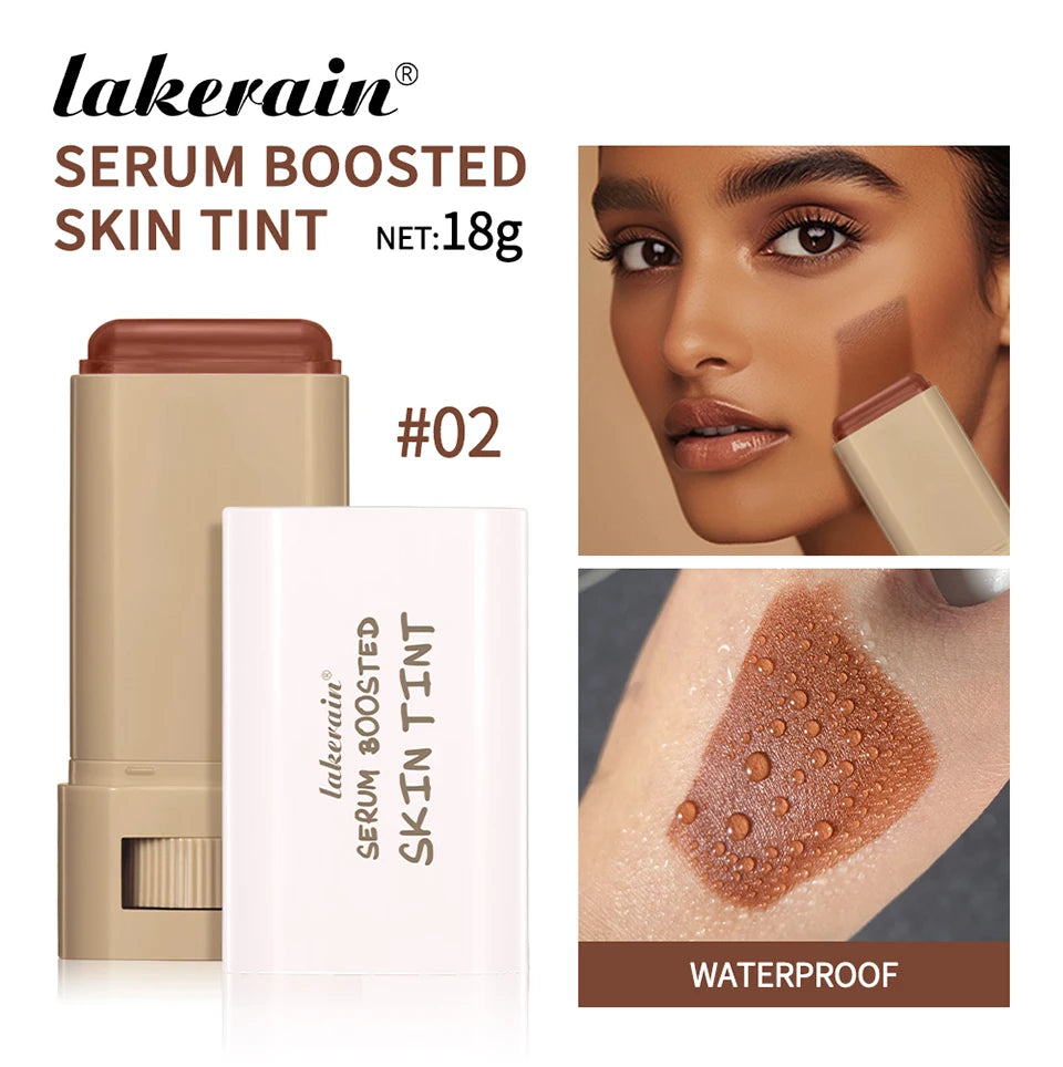Skin Tint Balm Foundation Stick, Medium Coverage, Portable Makeup