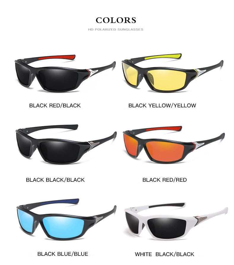 Polarized Sports Sunglasses for Cycling, Fishing, Running - Unisex Eyewear