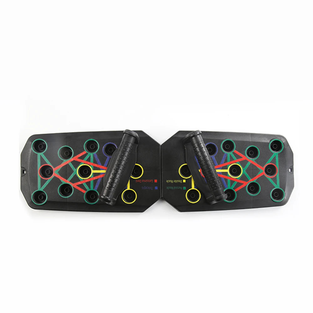 Portable Foldable Push-up Board Set with Handles for Fitness Training