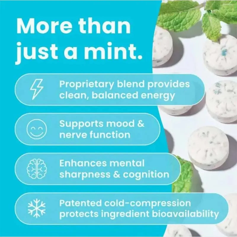 Sugar-Free Caffeine Mints with L-Theanine and B Vitamins, 20 Count