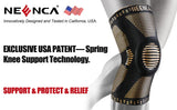 NEENCA Copper Knee Brace with Gel Pad & Stabilizers for Joint Support