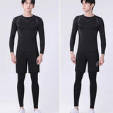 Men's Compression Fitness T-Shirt Quick Dry Running Gym Top - Size Options
