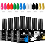 7pc Nail Gel Polish Set UV Soak Off Long Lasting Manicure Art Kit